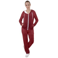 Metallic Mesh Screen 2-red Women s Tracksuit by impacteesstreetweareight