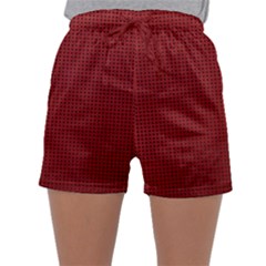 Metallic Mesh Screen 2-red Sleepwear Shorts by impacteesstreetweareight