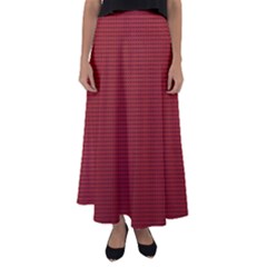 Metallic Mesh Screen 2-red Flared Maxi Skirt by impacteesstreetweareight