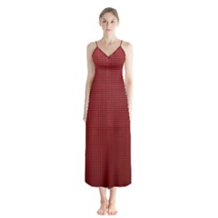 Metallic Mesh Screen 2-red Button Up Chiffon Maxi Dress by impacteesstreetweareight