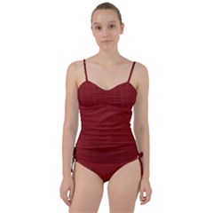 Metallic Mesh Screen 2-red Sweetheart Tankini Set by impacteesstreetweareight