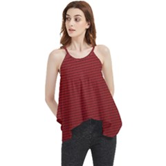 Metallic Mesh Screen 2-red Flowy Camisole Tank Top by impacteesstreetweareight