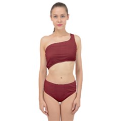 Metallic Mesh Screen 2-red Spliced Up Two Piece Swimsuit by impacteesstreetweareight