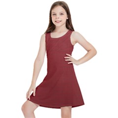 Metallic Mesh Screen 2-red Kids  Lightweight Sleeveless Dress by impacteesstreetweareight