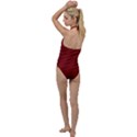 Metallic Mesh Screen 2-red Go with the Flow One Piece Swimsuit View2