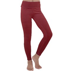 Metallic Mesh Screen 2-red Kids  Lightweight Velour Classic Yoga Leggings by impacteesstreetweareight