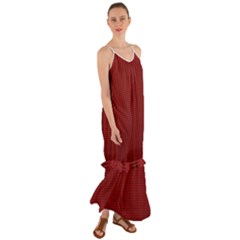 Metallic Mesh Screen 2-red Cami Maxi Ruffle Chiffon Dress by impacteesstreetweareight