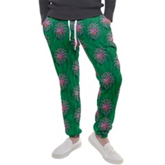 Lotus Bloom In The Blue Sea Of Peacefulness Men s Jogger Sweatpants by pepitasart