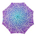 White tiger purple & blue animal fur print stripes Golf Umbrellas View1