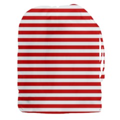 Red And White Stripes Pattern, Geometric Theme Drawstring Pouch (3xl) by Casemiro