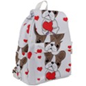 French Bulldog Hearts Top Flap Backpack View2