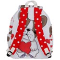 French Bulldog Hearts Top Flap Backpack View3