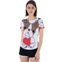 French Bulldog Hearts Back Cut Out Sport Tee View1