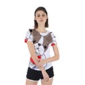 French Bulldog Hearts Back Cut Out Sport Tee View2