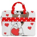 French Bulldog Hearts MacBook Pro Double Pocket Laptop Bag (Large) View2