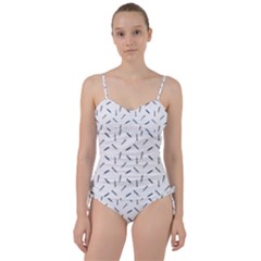 Gray Pencils On A Light Background Sweetheart Tankini Set by SychEva