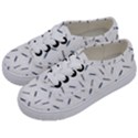 Gray Pencils On A Light Background Kids  Classic Low Top Sneakers View2