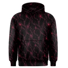 Pink Abstract Flowers With Splashes On A Dark Background  Abstract Print Men s Core Hoodie by SychEva