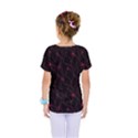 Pink Abstract Flowers With Splashes On A Dark Background  Abstract Print Kids  One Piece Tee View2