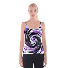 Canvas-acrylic-digital-design Spaghetti Strap Top by Amaryn4rt