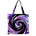 Canvas-acrylic-digital-design Zipper Grocery Tote Bag View2