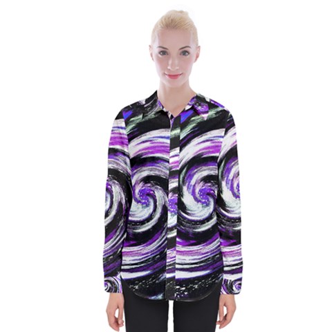 Canvas-acrylic-digital-design Womens Long Sleeve Shirt by Amaryn4rt