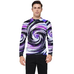 Canvas-acrylic-digital-design Men s Long Sleeve Rash Guard by Amaryn4rt