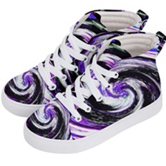 Canvas-acrylic-digital-design Kids  Hi-top Skate Sneakers by Amaryn4rt