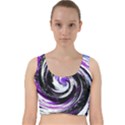 Canvas-acrylic-digital-design Velvet Racer Back Crop Top View1