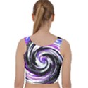 Canvas-acrylic-digital-design Velvet Racer Back Crop Top View2