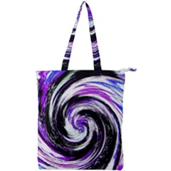 Canvas-acrylic-digital-design Double Zip Up Tote Bag by Amaryn4rt