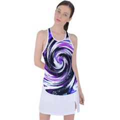 Canvas-acrylic-digital-design Racer Back Mesh Tank Top by Amaryn4rt