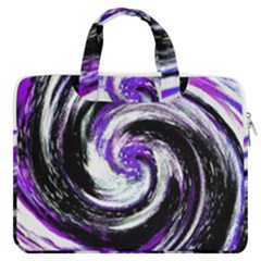 Canvas-acrylic-digital-design Macbook Pro Double Pocket Laptop Bag by Amaryn4rt