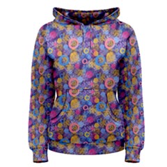 Multicolored Circles And Spots Women s Pullover Hoodie by SychEva