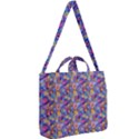 Multicolored Circles And Spots Square Shoulder Tote Bag View2