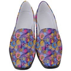 Multicolored Circles And Spots Women s Classic Loafer Heels by SychEva