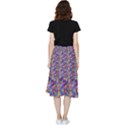 Multicolored Circles And Spots Frill Hi Low Chiffon Skirt View2