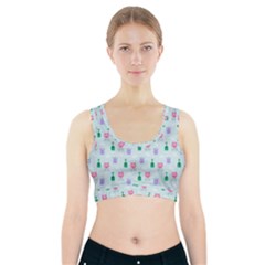 Funny Monsters Aliens Sports Bra With Pocket by SychEva