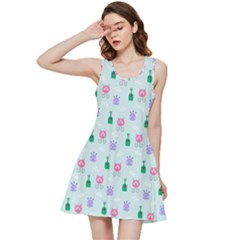 Funny Monsters Aliens Inside Out Racerback Dress by SychEva