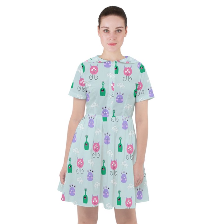 Funny Monsters Aliens Sailor Dress