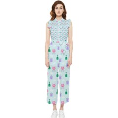 Funny Monsters Aliens Women s Frill Top Jumpsuit by SychEva