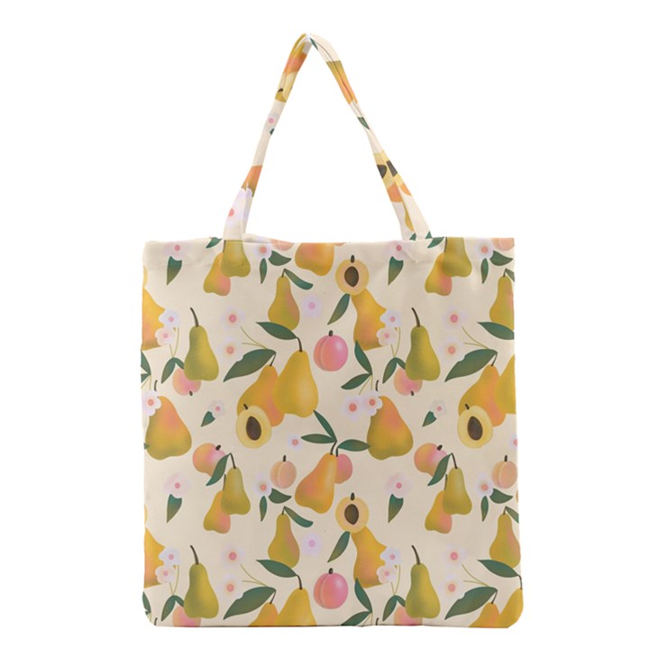 Yellow Juicy Pears And Apricots Grocery Tote Bag