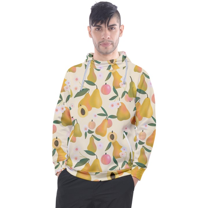 Yellow Juicy Pears And Apricots Men s Pullover Hoodie