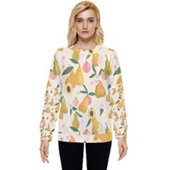 Yellow Juicy Pears And Apricots Hidden Pocket Sweatshirt by SychEva