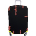 Red And Black Abstract Grunge Print Luggage Cover (Large) View1