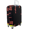 Red And Black Abstract Grunge Print Luggage Cover (Large) View2