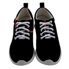 Red And Black Abstract Grunge Print Athletic Shoes by dflcprintsclothing