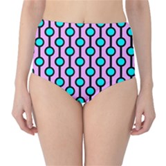 A Chain Of Blue Circles Classic High-waist Bikini Bottoms by SychEva