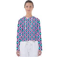 A Chain Of Blue Circles Women s Slouchy Sweat by SychEva