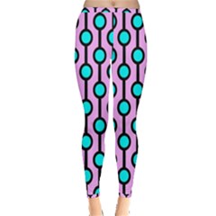 A Chain Of Blue Circles Inside Out Leggings by SychEva